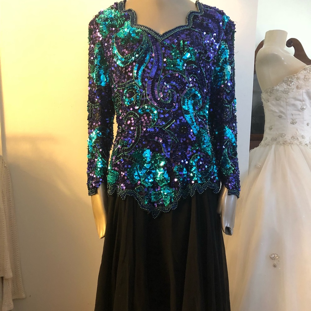 Oleg cassini blacktie dress